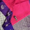 Banaras pure green mango with satin borders