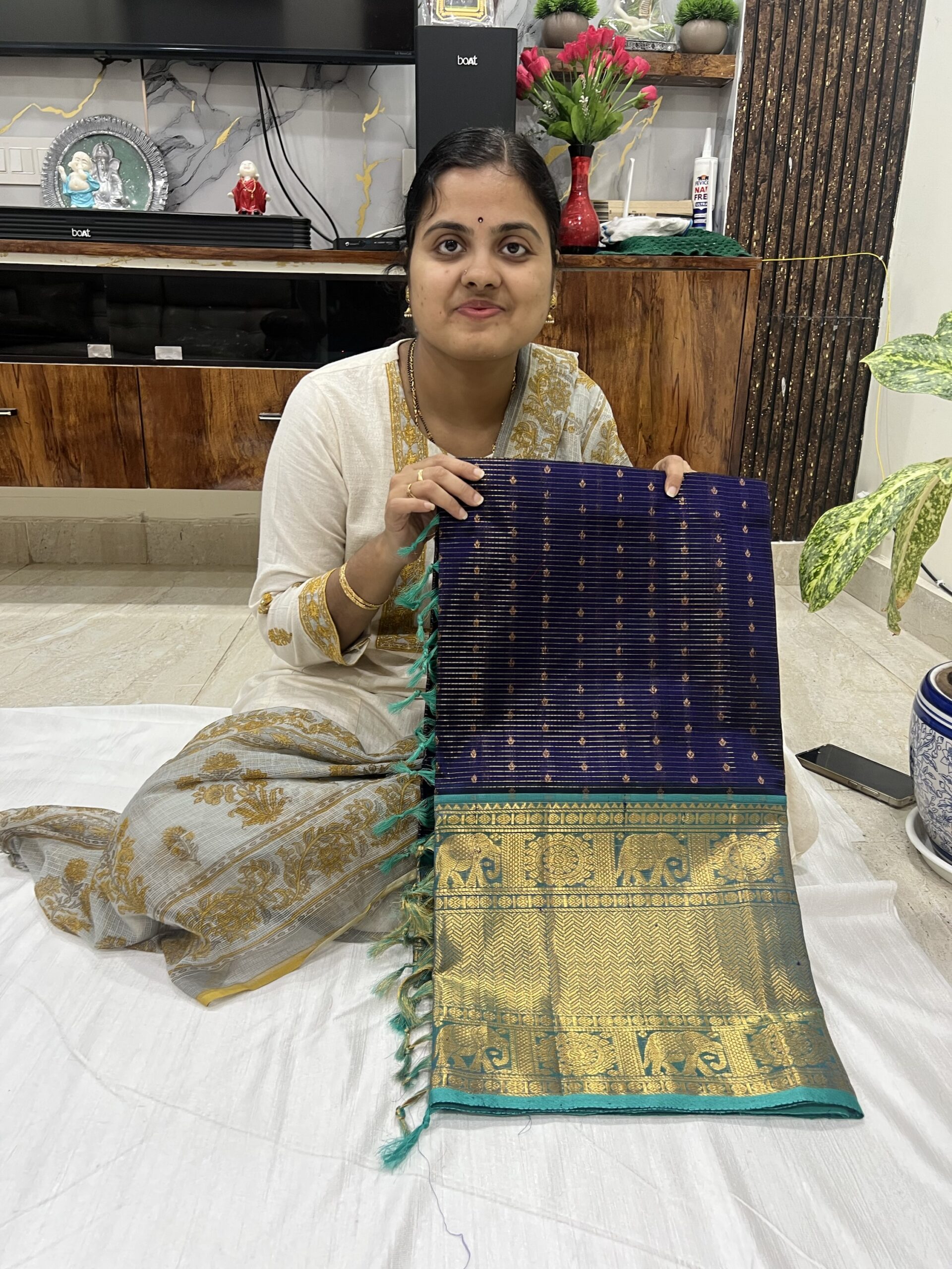 Mangalagiri pattu kanchi borders - Image 2
