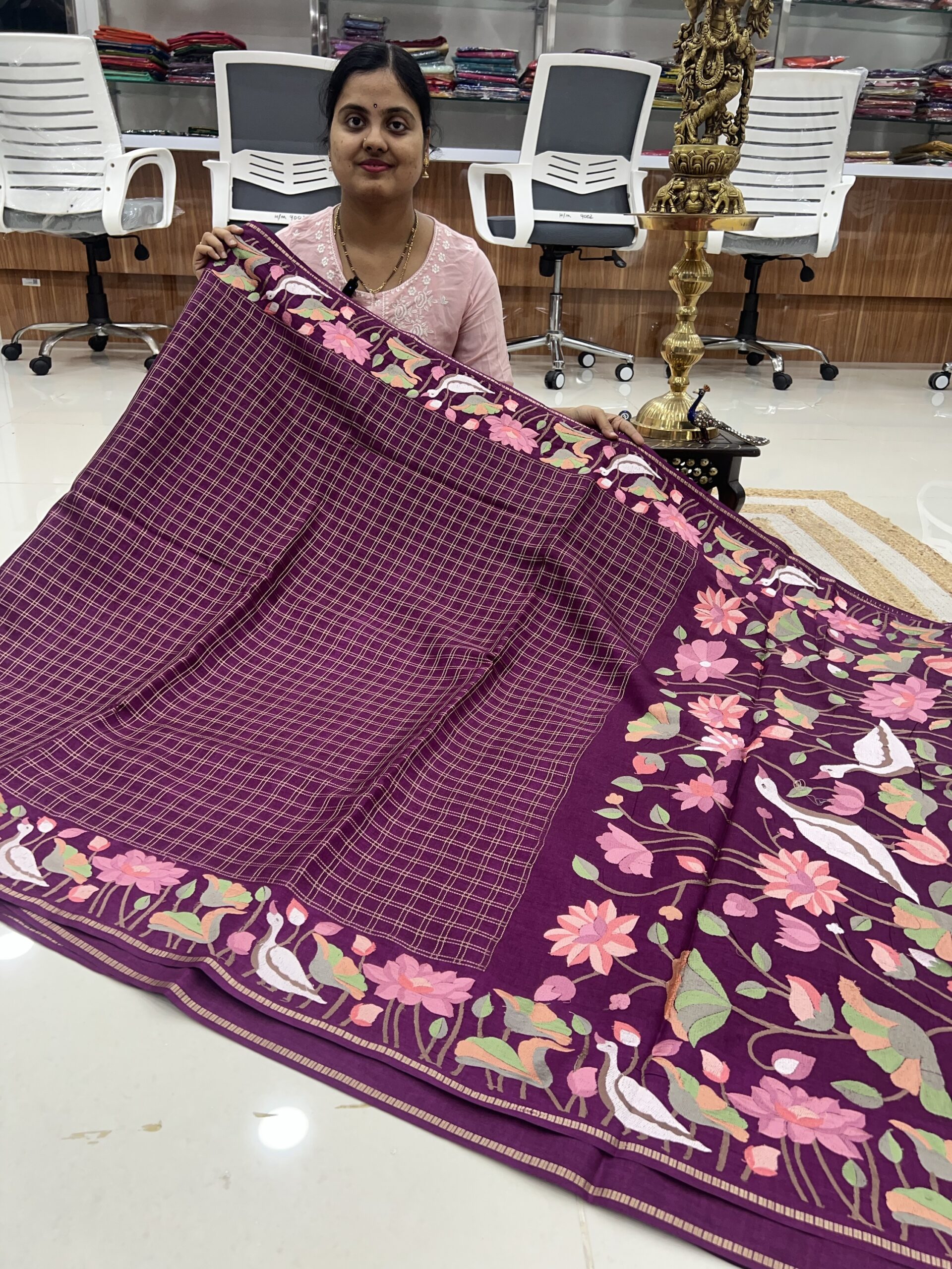 Premium green silk