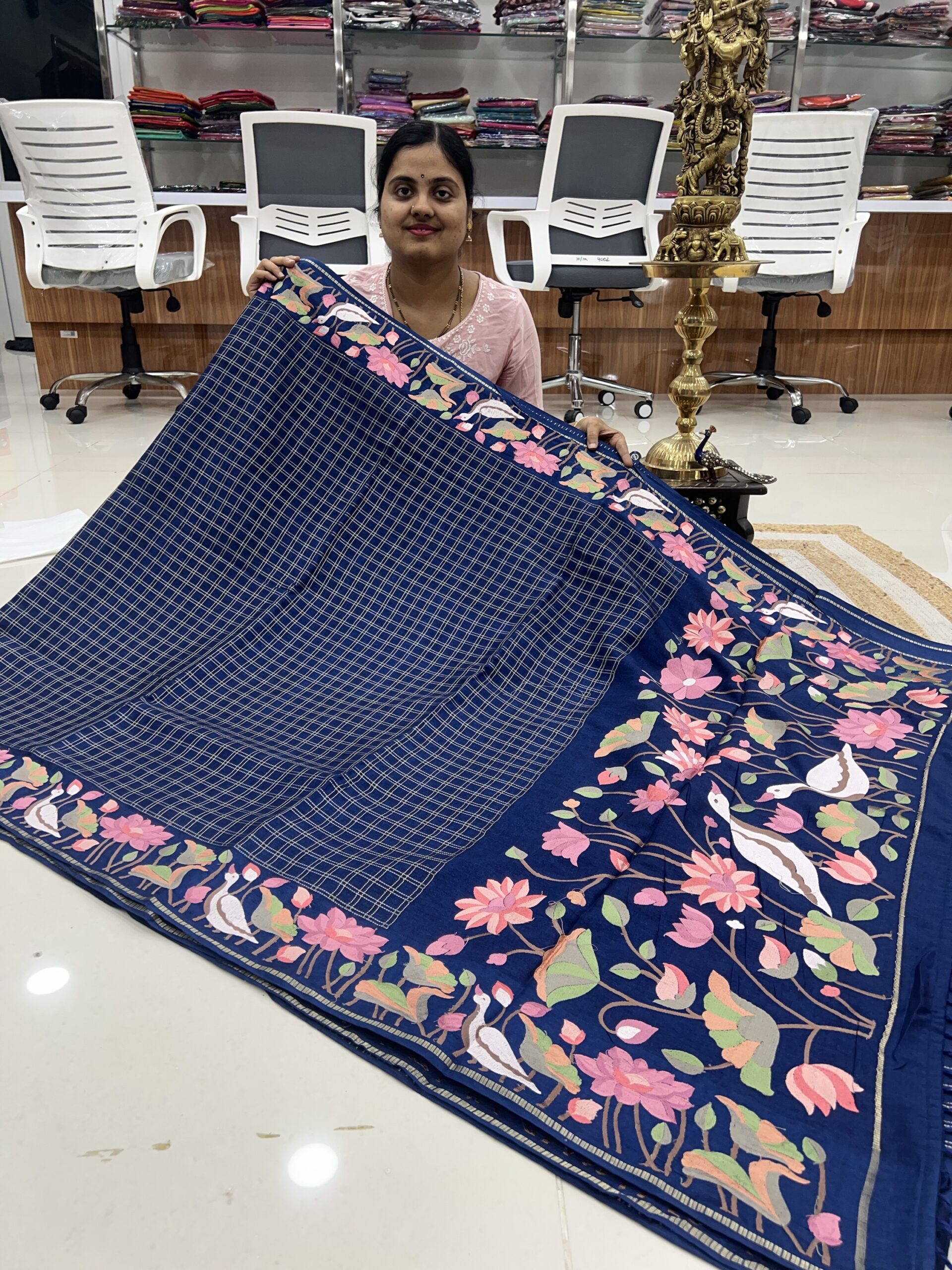 Premium green silk saree