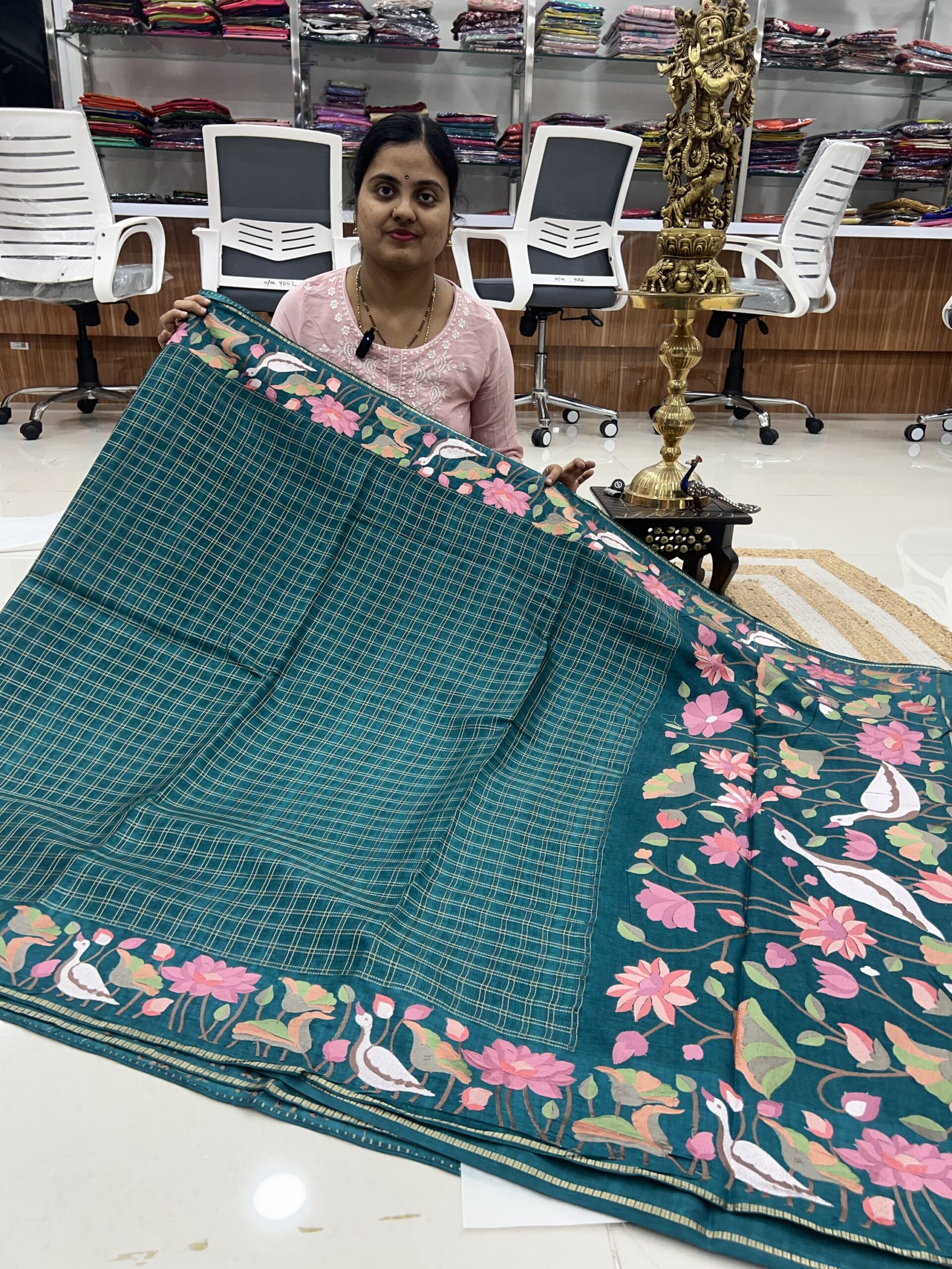 Premium green silk sarees
