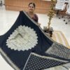 Black georgette