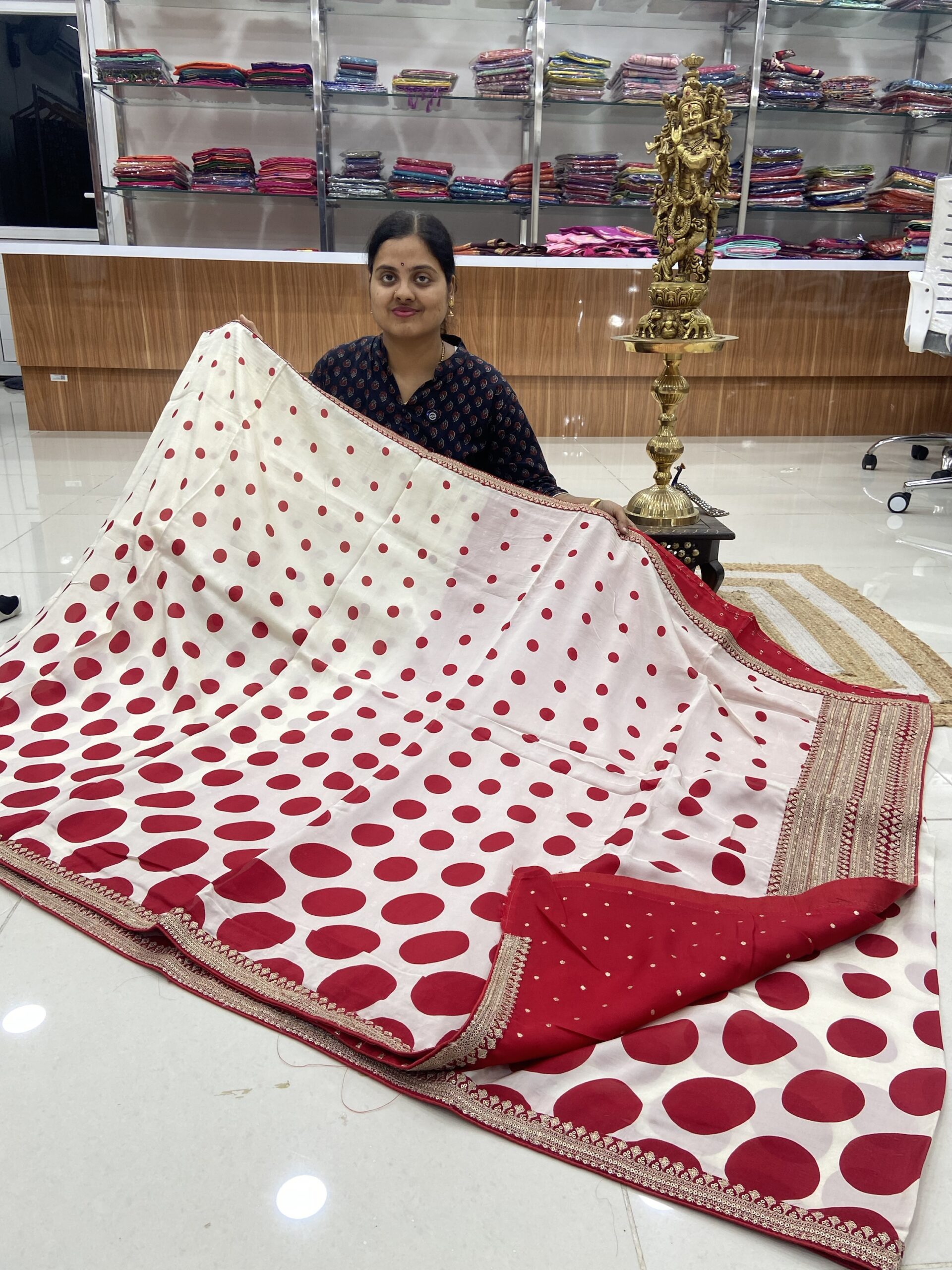 Designer chinnon georgette sarees