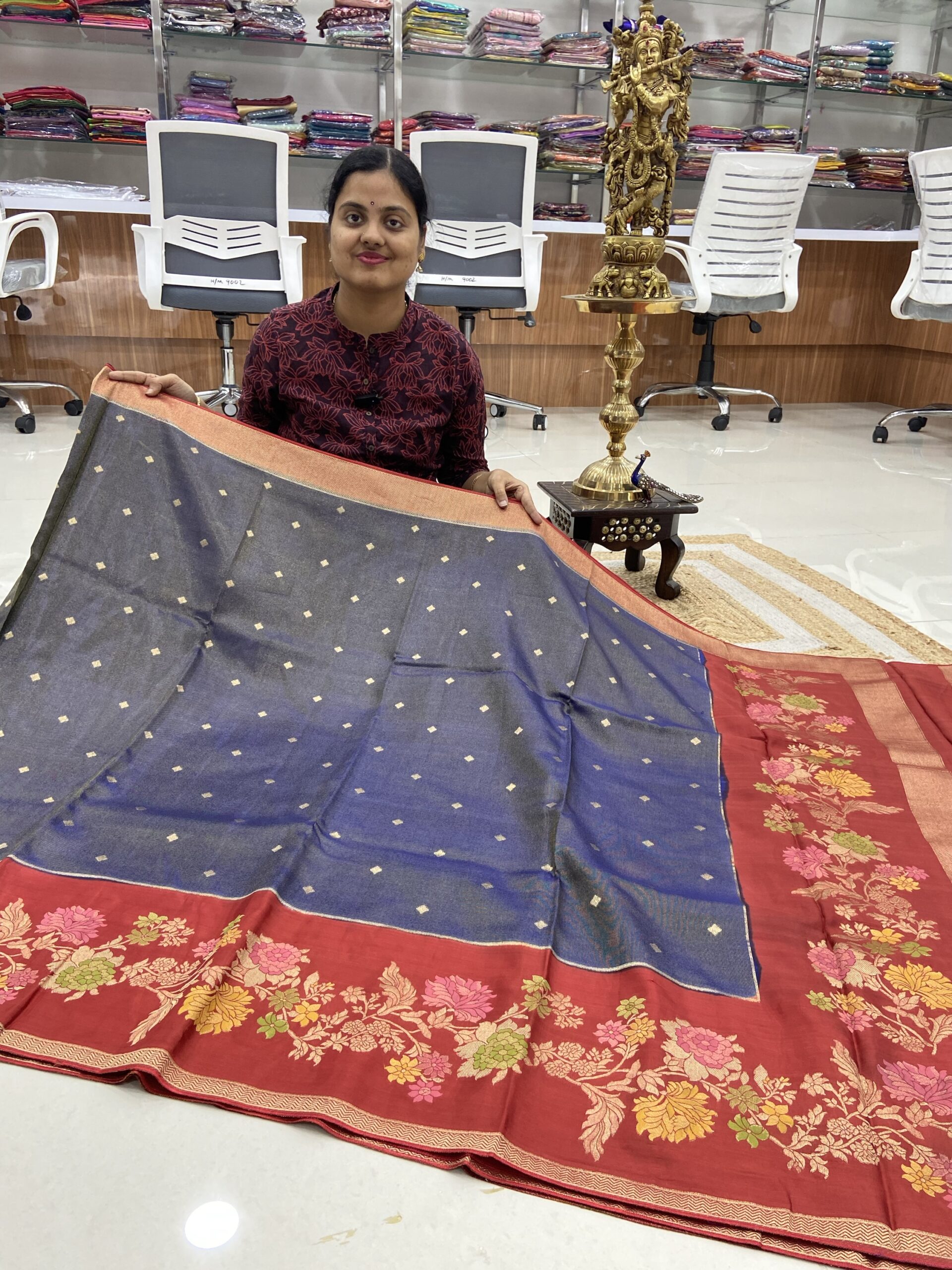 Mango tissue crape silks