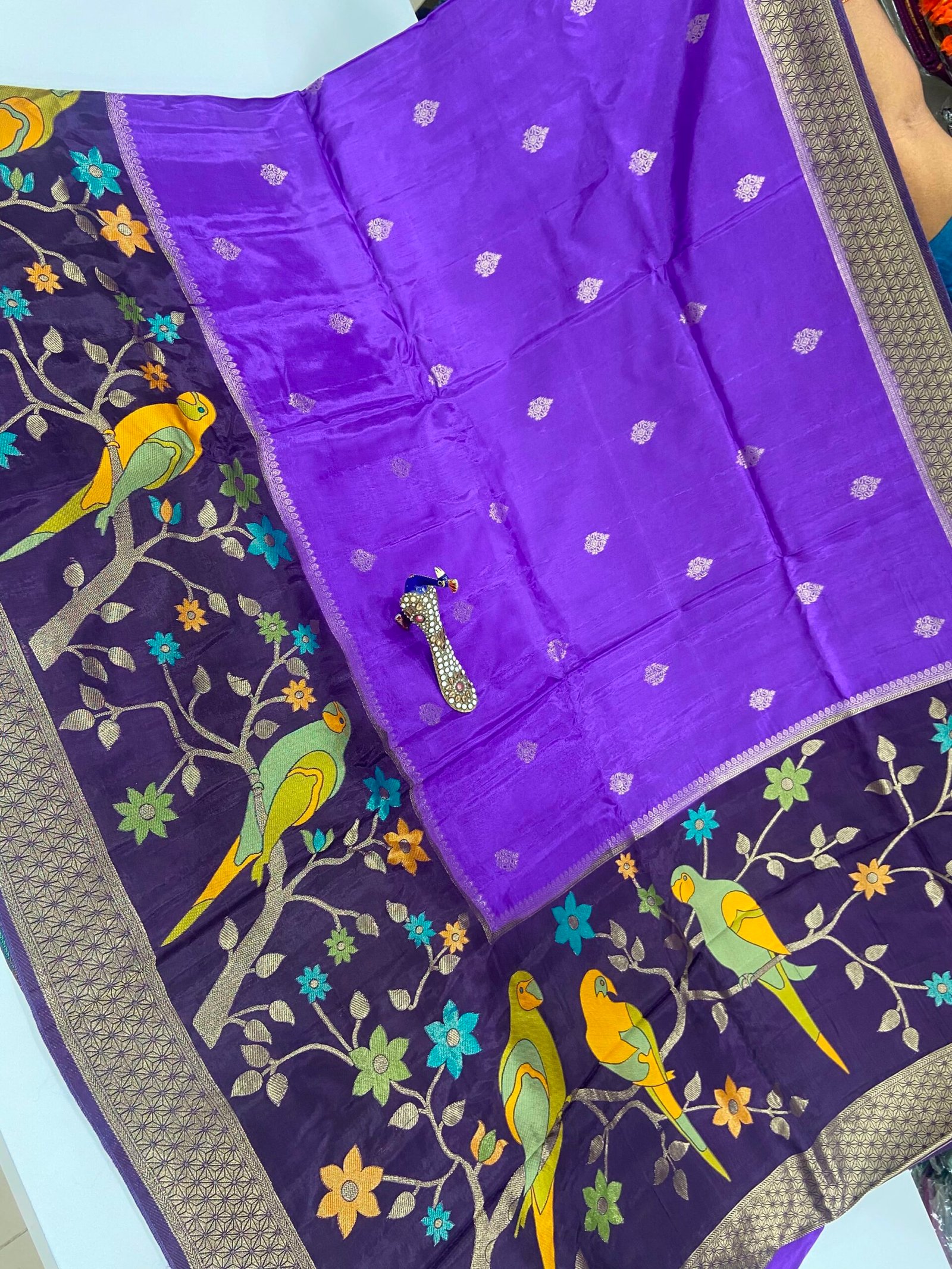 Pure Banaras Mashru silk - Image 2