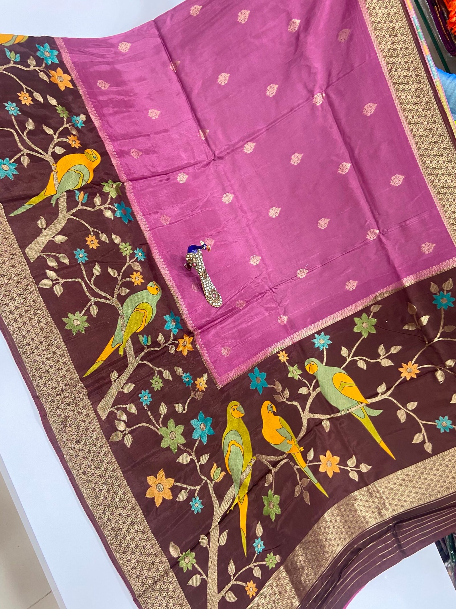 Pure Banaras Mashru silk - Image 2