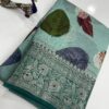 Pure green mango silk