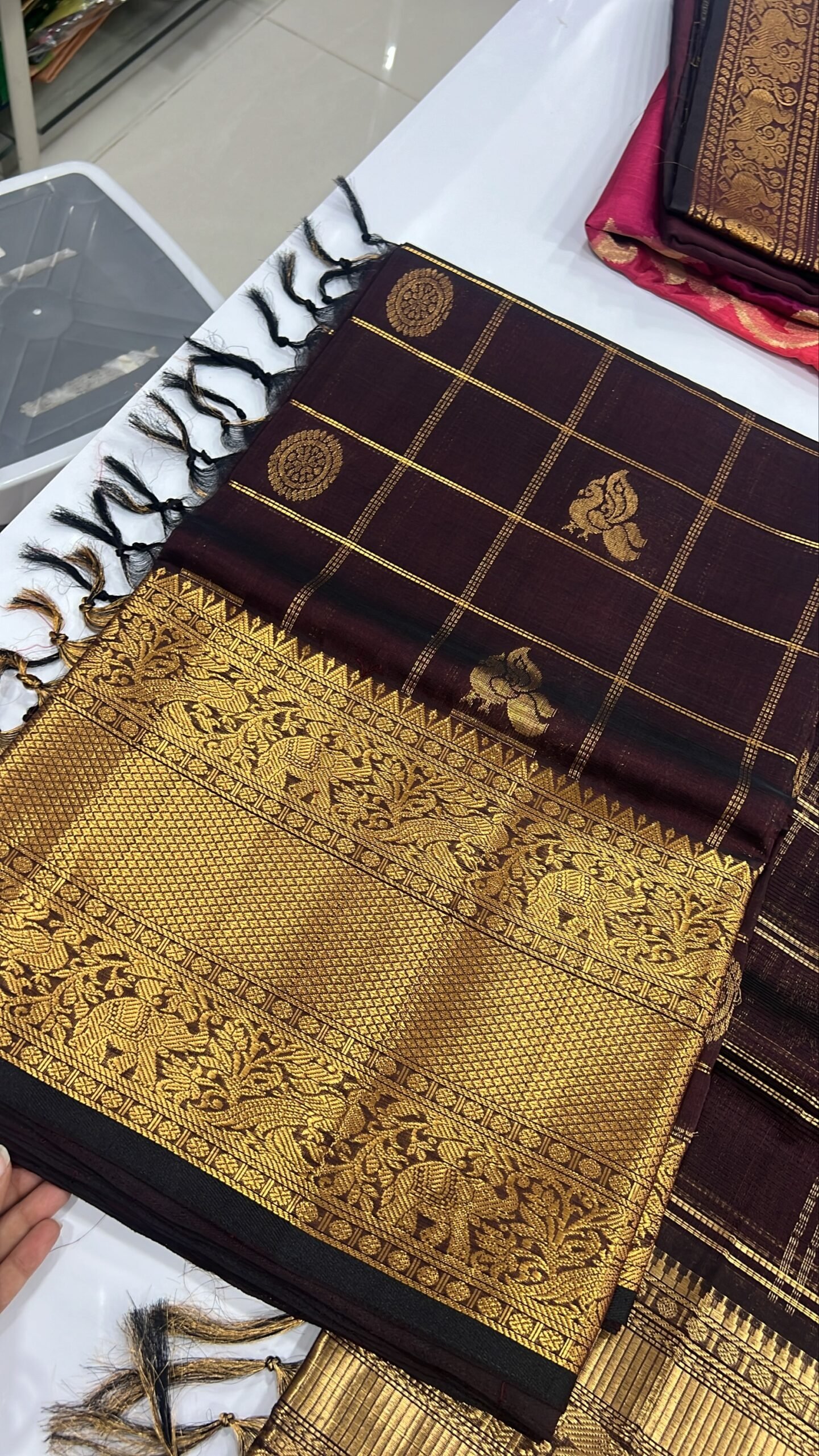 Pure handloom Mangalagiri pattu