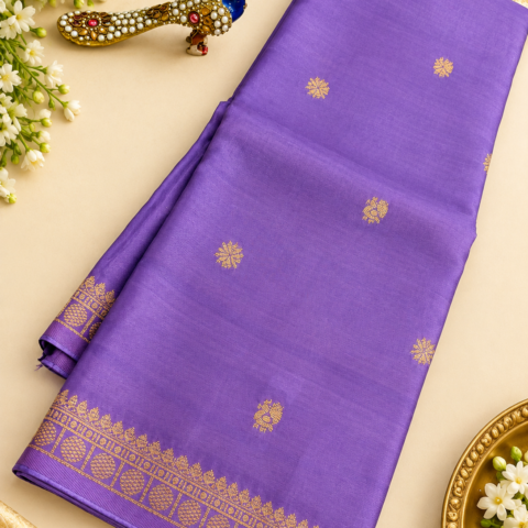 Viscose crape Rudraksha borders