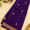 Viscose crape Rudraksha border