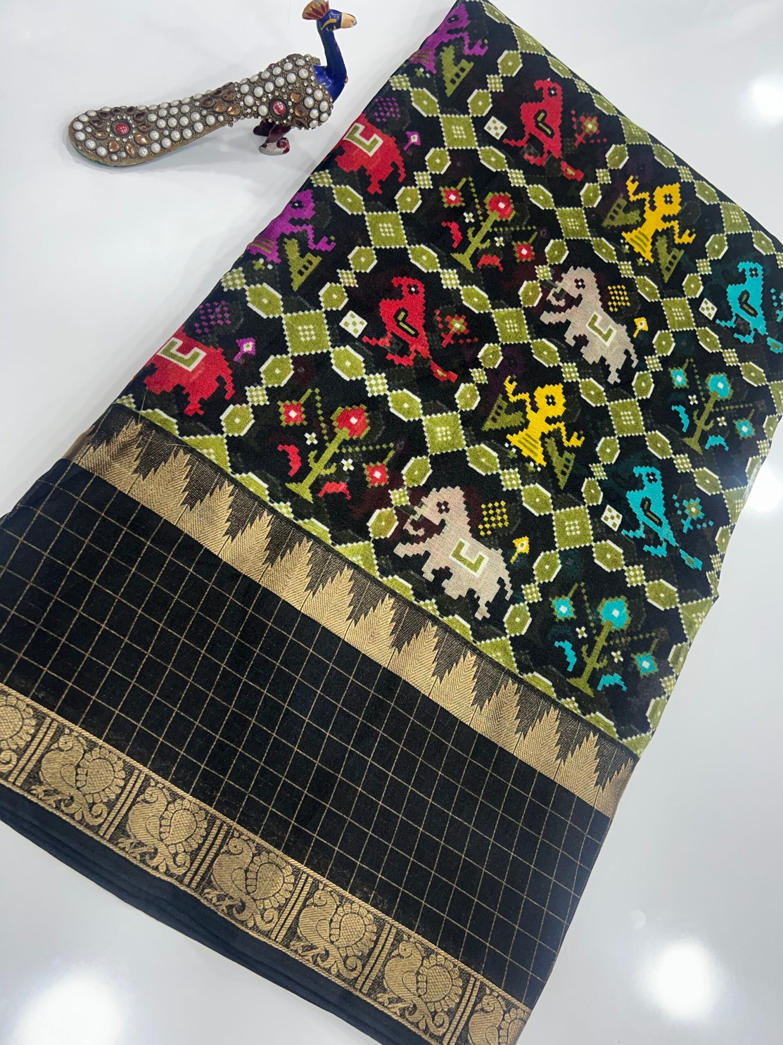 Butter georgette Patola